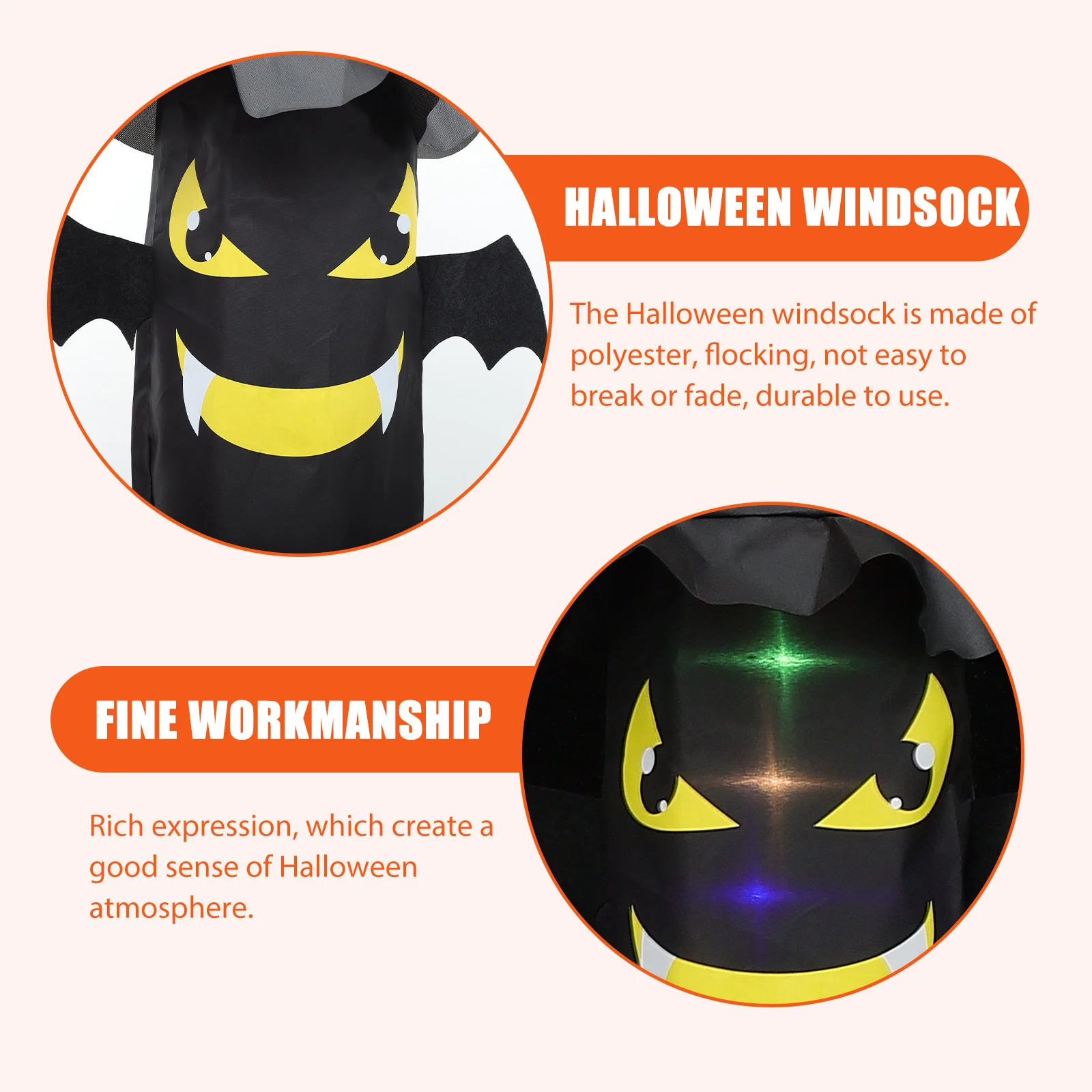 

Halloween Windsock Decoration Outdoor Polyester Hanging Flags Festival Party Yard Haunted House Supply Wind Sock