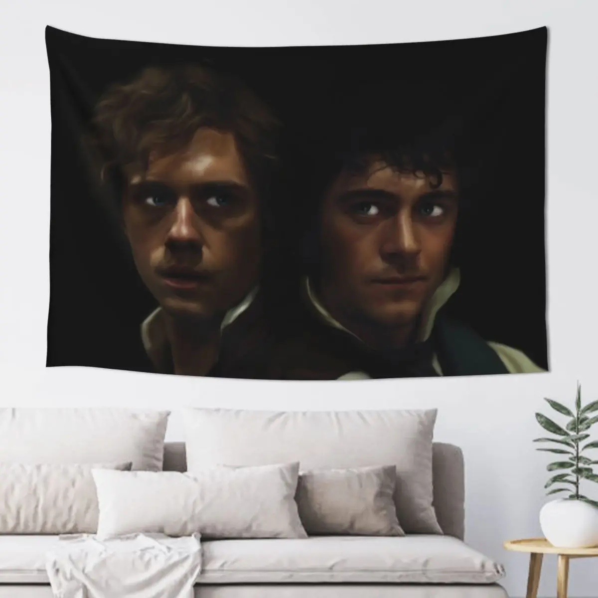 

Enjolras and Grantaire Tapestry Wall Art Outdoor Decoration Room Decoration Aesthetic Tapestry