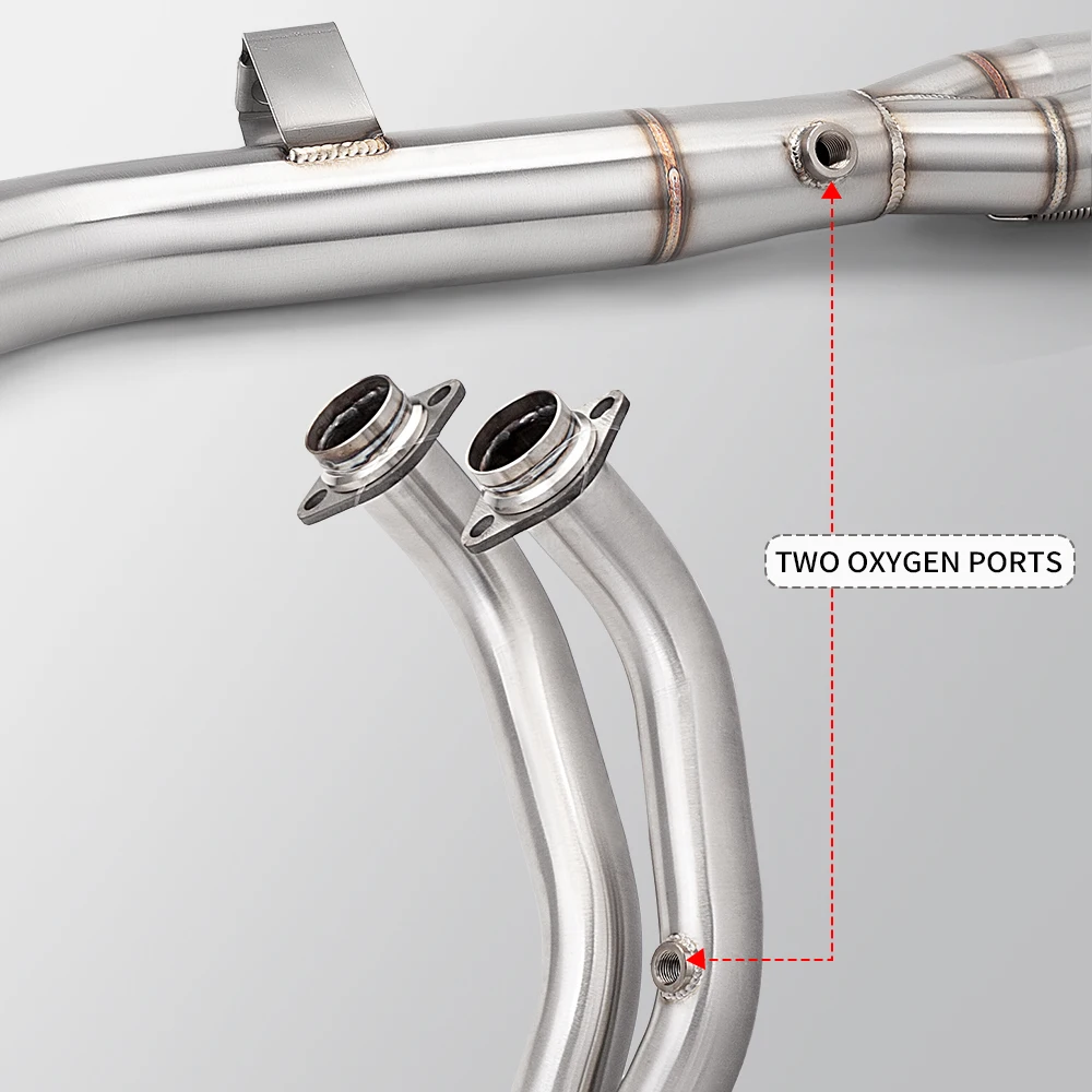 For Yamaha TENERE 700 T700 2019-2025 T7 XTZ 690 700 Motorcycle Exhaust Manifold Front Pipe Fit Original Escape Muffler view 6
