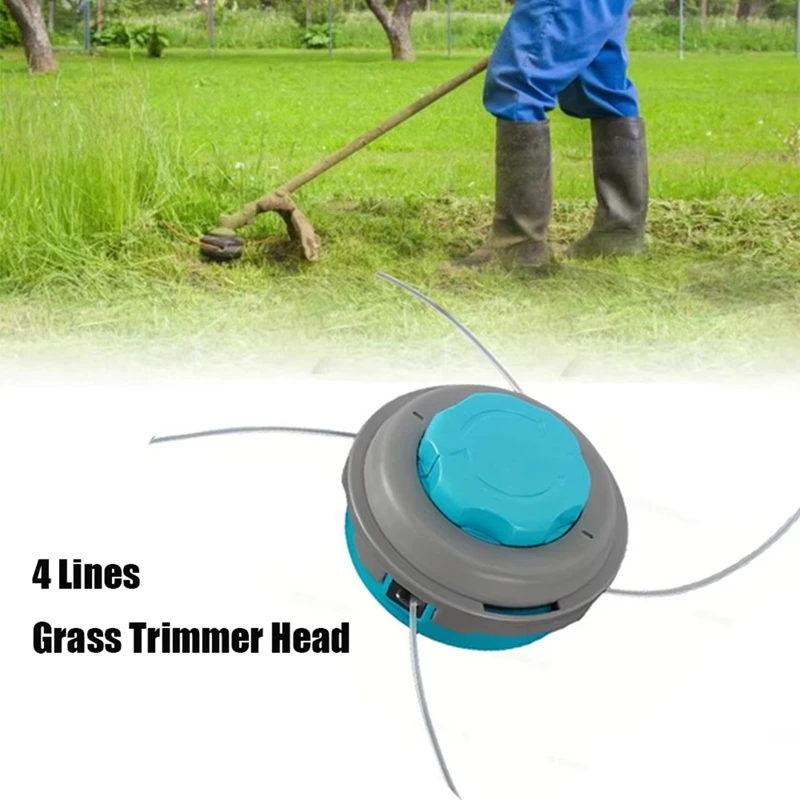 NEW 4 Lines Grass Trimmer Head,Automatic Outline Brush Cutter Parts