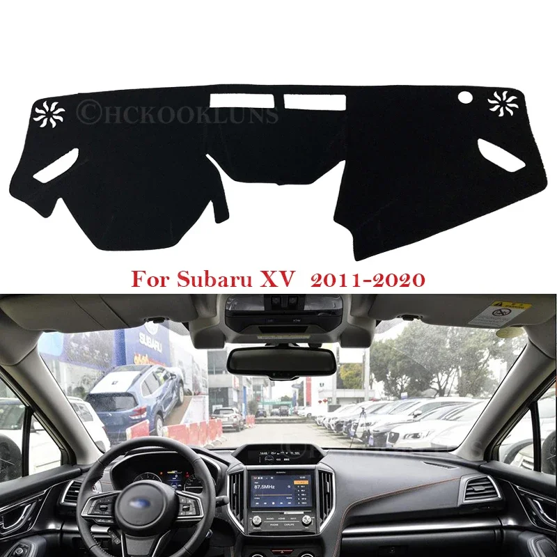 Dashboard Cover Protective Pad for Subaru XV 2018 2019 2020 Car Accessories Dash Board Sunshade Anti-UV Carpet Dashmat WRX STI