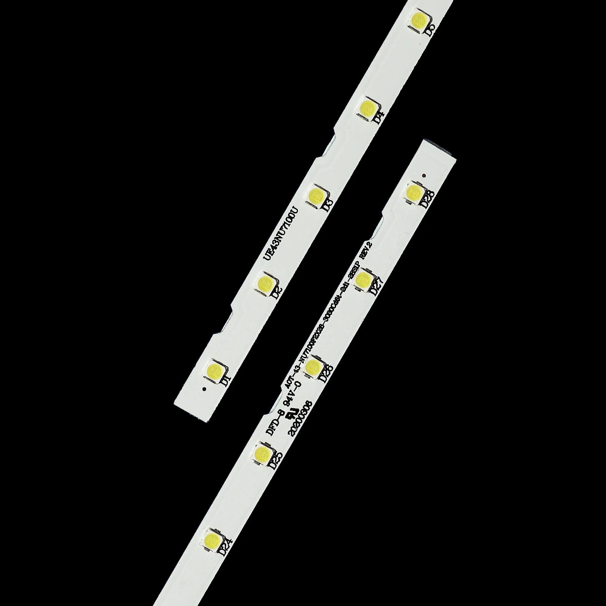 แถบไฟแบ็คไลท์ LED สำหรับ UE43N7100U UE43N7120U UE43NU6025K UE43NU7095U UE43NU7120K UE43NU7455U UE43NU7440S UE43NU7190S