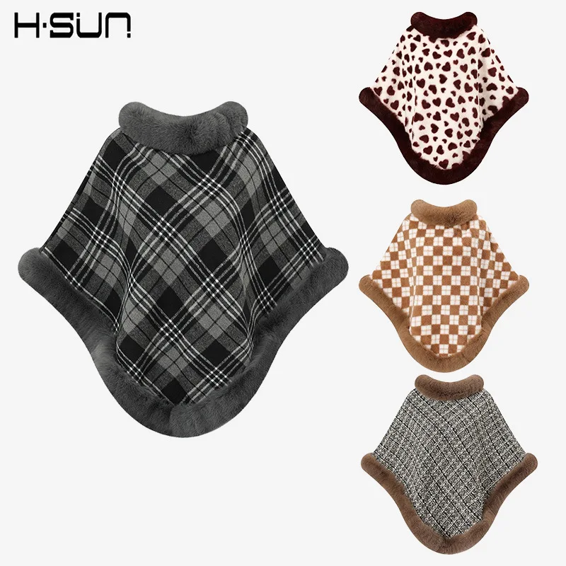 Winter 2026 new style cape shawl, women's knitted outerwear, versatile and loose-fitting