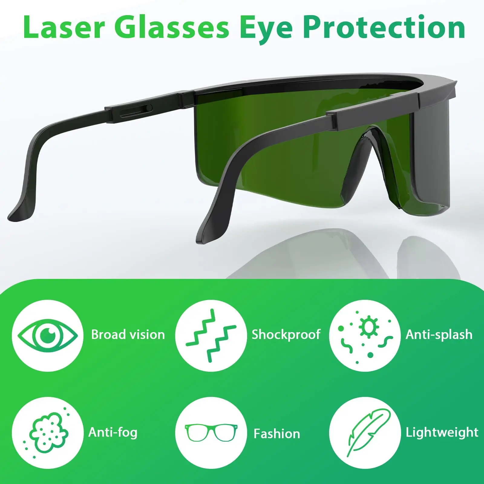 IPL Laser Safety Glasses 200-2000nm UV Protection Goggles for Hair Removal E-light Cosmetology Operator Eye Protective Eyewear