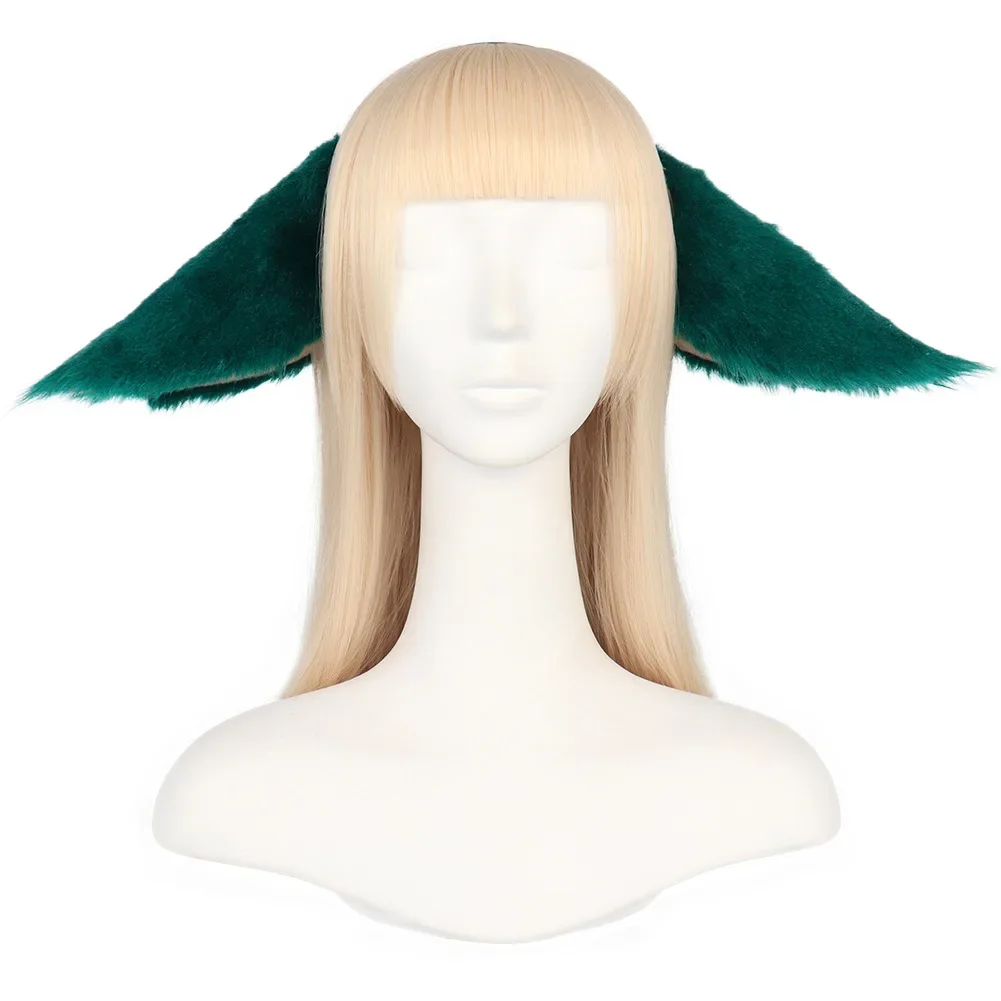 อุปกรณ์เสริมการ์ตูนฮาโลวีน, genshin impact yae Miko FUR Headwear, Anime Headwear สีชมพู, Kawaii Animal ears