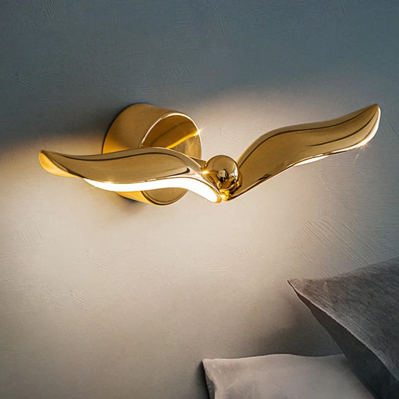 Nordic Seagull Led Wall Lamp Bathroom Mirror Light Indoor Lighting For Bedroom Decor Mirrors Vanity Bedside Sconce AC90-260V