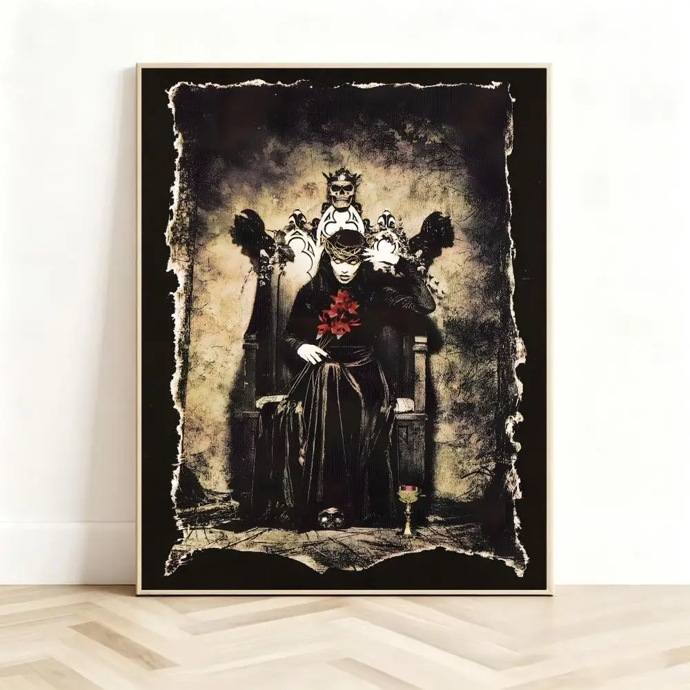 Extreme Metalband C-Cradle of Filth Poster Classic Self-Adhesive PP Wall Sticker for Living Room Bar Decor Gift