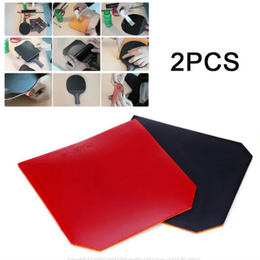 2pcs Table Tennis Rubber With Sponge Fit Ping Pong Paddle Racket 2.1mm Sports Replacement Pad Cushion Equipment