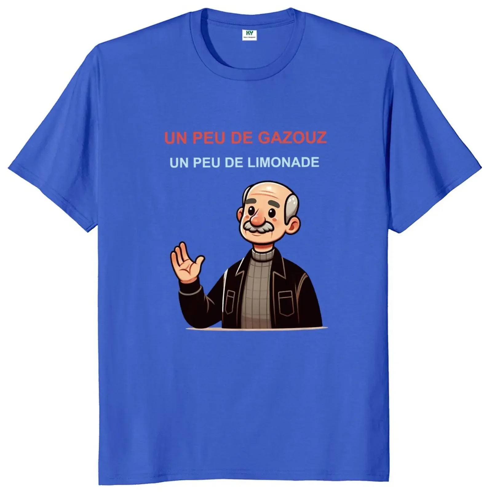 Camiseta "Un Peu De Gazouz Limonade" Unisex, camisa De Humor francés Pop Meme Y2k, talla europea, 100% algodón, suave, informal, cuello redondo