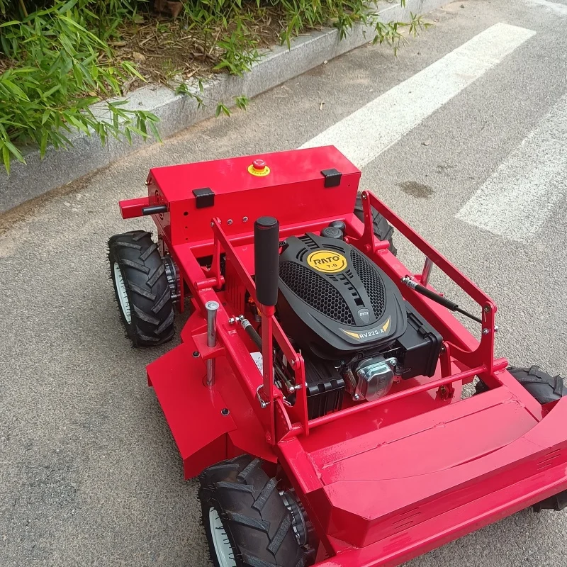 カスタマイズ可能な軽量ホイール式リモコン芝刈り機、全地形対応ゼロ回転芝刈りロボット、CE認証取得