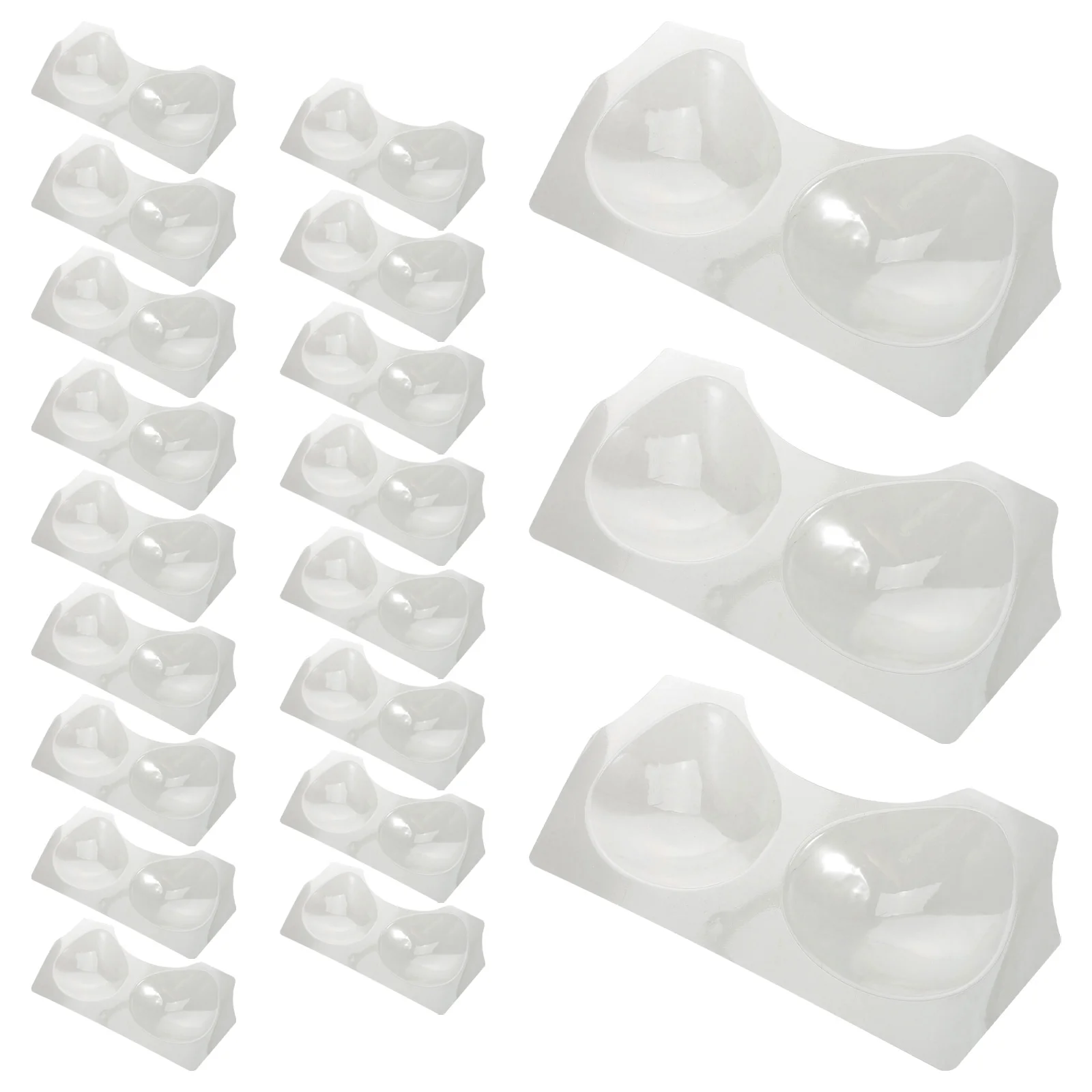 

20pcs Pvc Packing Shaper Insert Shape Keeper Vacuum Form Design Bra Plastic Packing Support Bra Lining Packaging