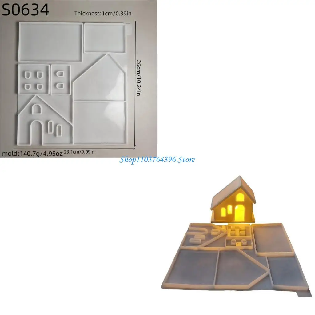 

Easy to Use Silicone Mold for Crafting Plaster Houses Great for Enthusiasts