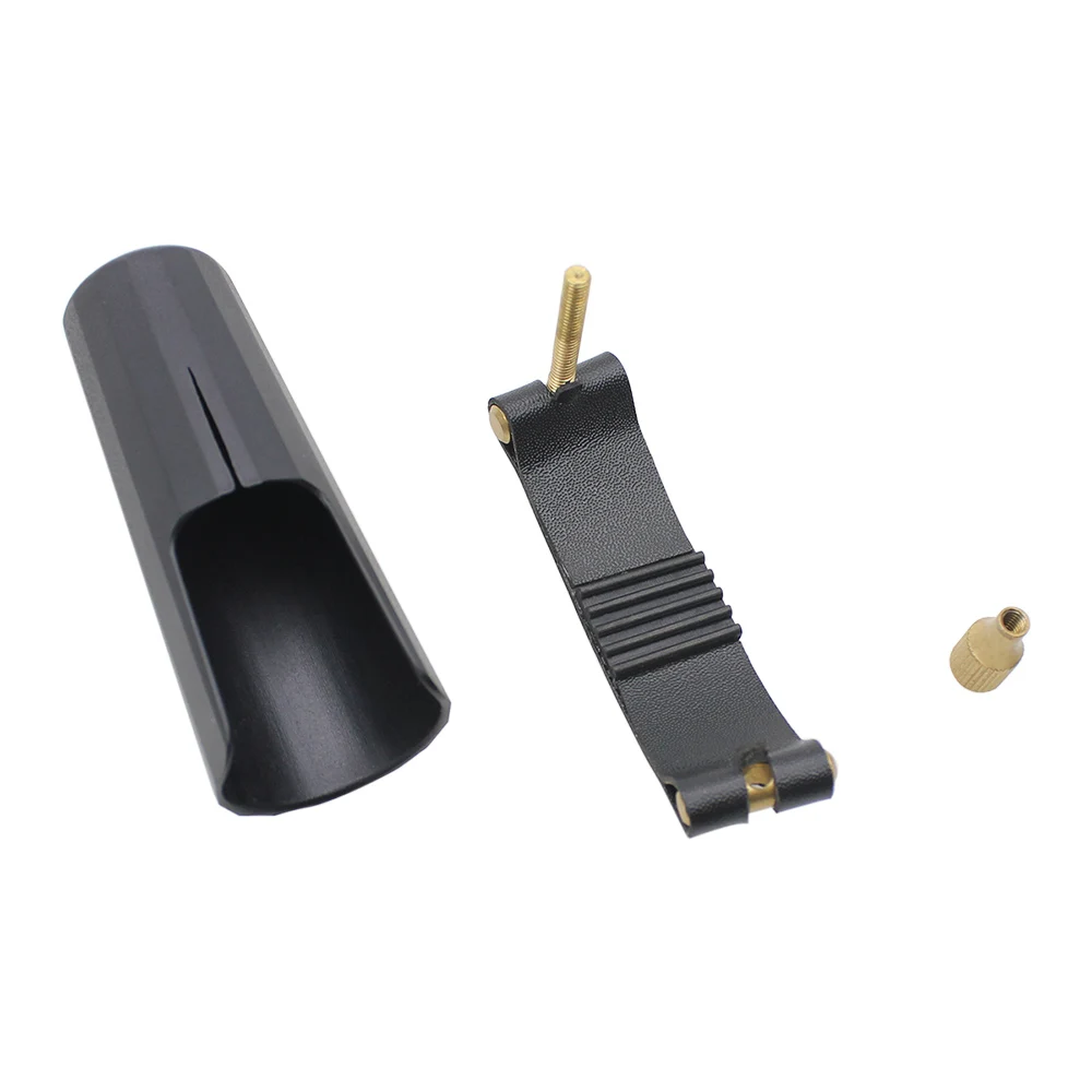 Leather Ligature Fastener with Plastic Cap for Clarinet Bakelite Mouthpiece Durable