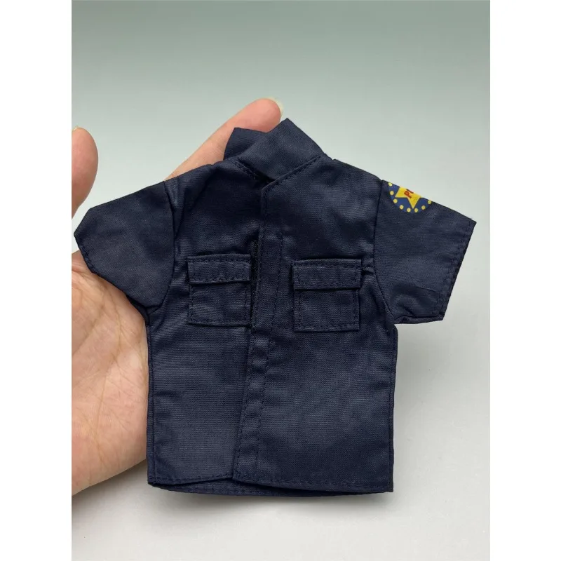 

1/6 масштаб Гонконгская полиция темно-синяя футболка мужская солдатская одежда модель для 12 дюймов фигурки аксессуар для тела в наличии