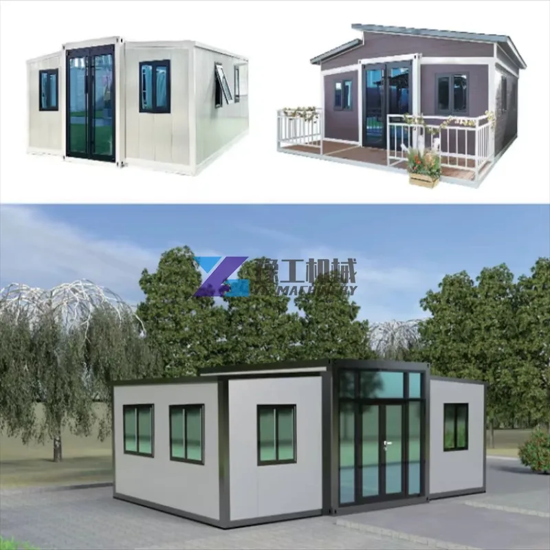 Ready-Made Luxury Villa Container House Australia\'s Prefabricated Modular Expandable Tiny Homes Steel Construction Home Office