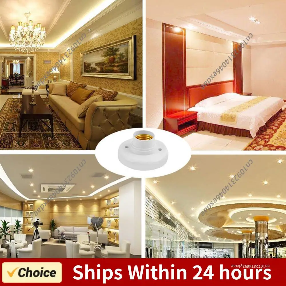 

1-20 шт. Умный светодиодный светильник E27 с держателем, основание для лампы, освещение для дома, коридора, лестницы, круглый патрон для лампочки ﻿