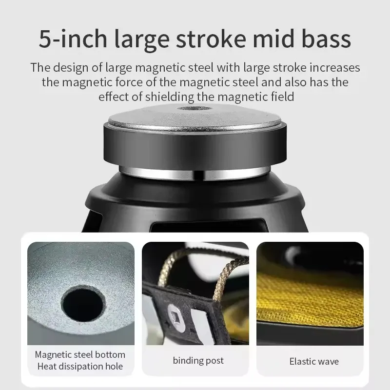 

AE-100 HIFI Speaker Bookshelf Speaker Wooden Case Passive None-Battery Lossless