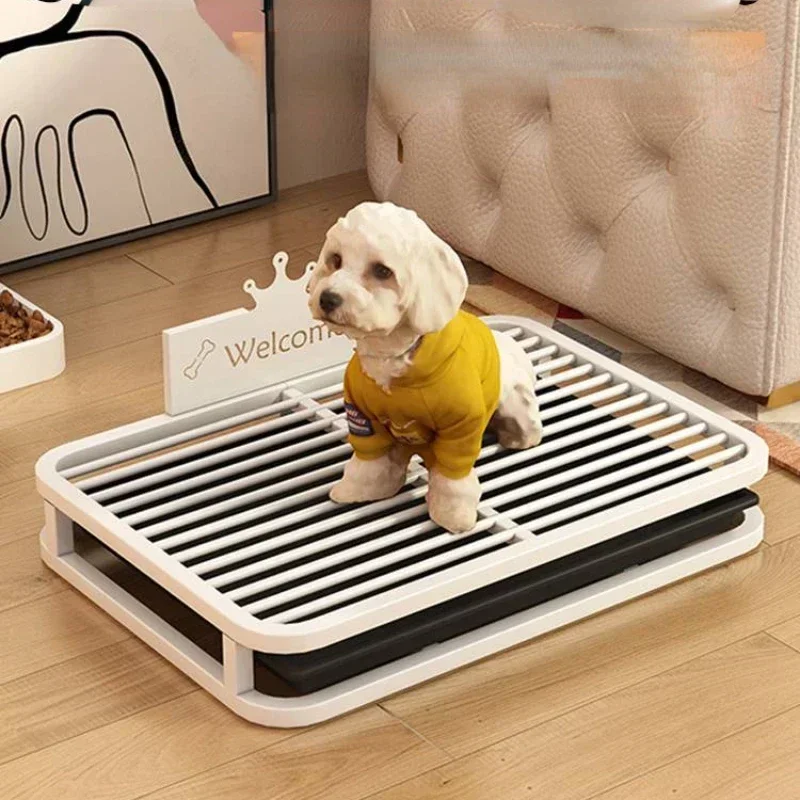 Puppy White Potty Tray Training Pads Pouch Scoopers Dog Poop Collector Holder Litter Box Aseo Para Perros Pet Products