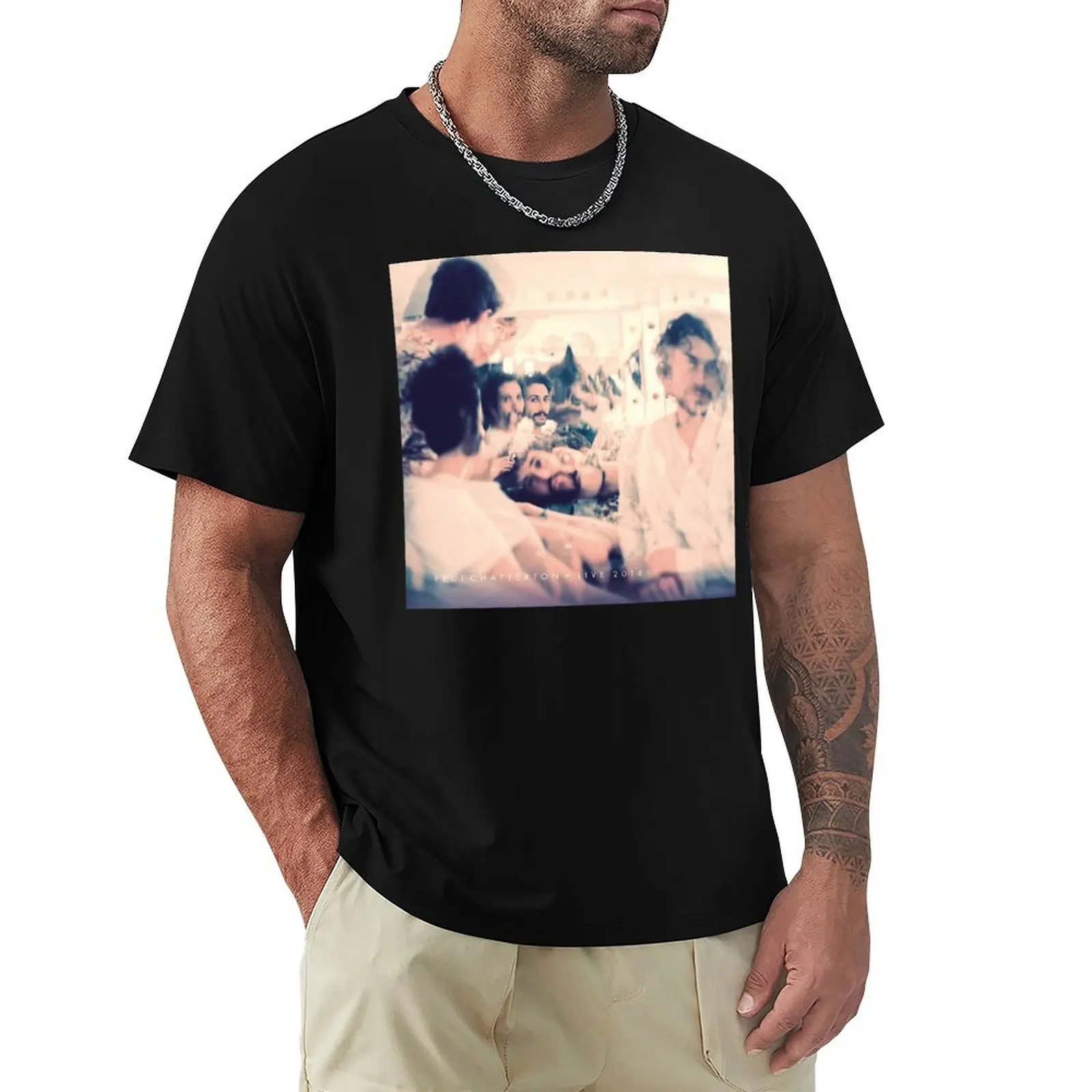 

Feu! Chatterton - Live 2018 Album 2019 T-Shirt blue archive anime street wear boys whites oversized t shirt men