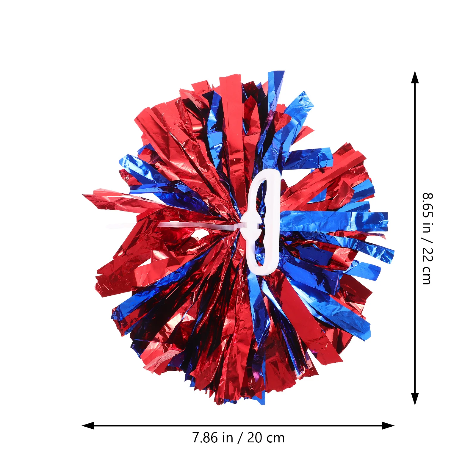 

4pcs Pom Poms Bright Handle Festival Pom Poms For Cheering Dance Party Decorative Props