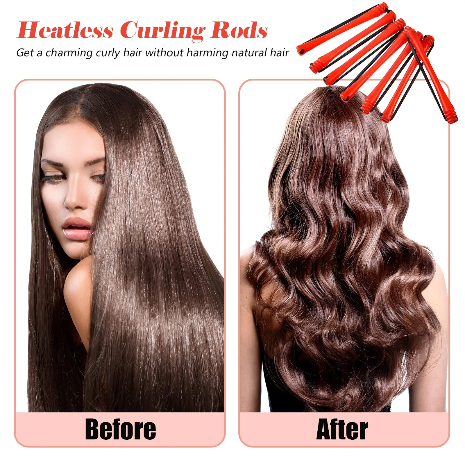 Pack of 60 Hair Roller Curlers Long Short Wavy Curly Hairdressing Portable Home Salon Fashion Hairstyling Supplies Girls