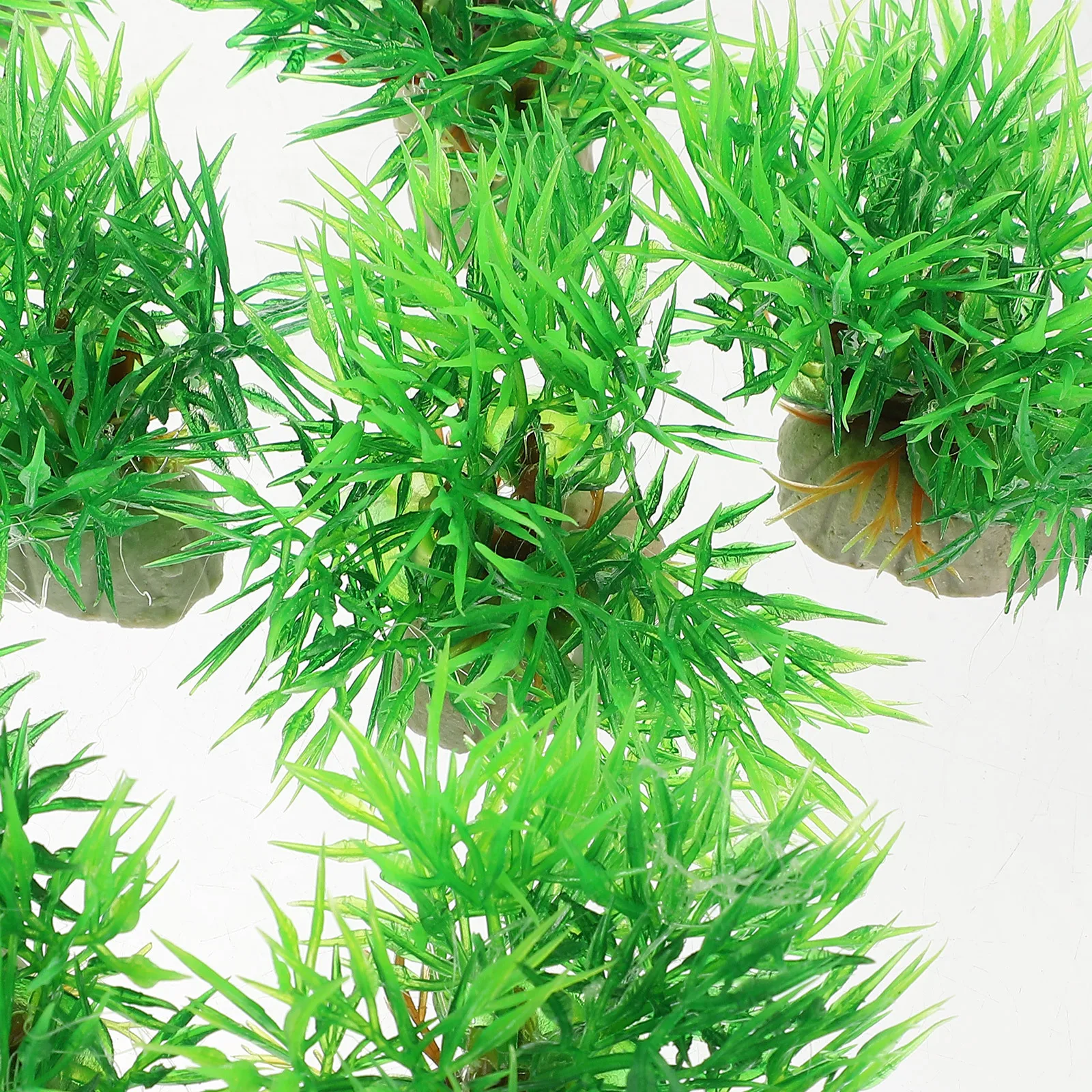 

16pcs Fish Decor Water Grass Aquarium Plants Plastic Aquatic Fake Grass Landscape Prop For Turtle Tank Decorations Fish Tank