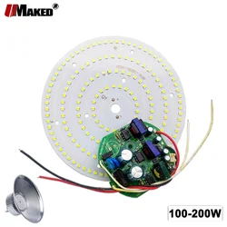 1Set LED PCB+220V Driver100W 150W 200W SMD3030 High Bay Light Kits For Market Warehouse Workshop Garage Lamps Replace Update DIY