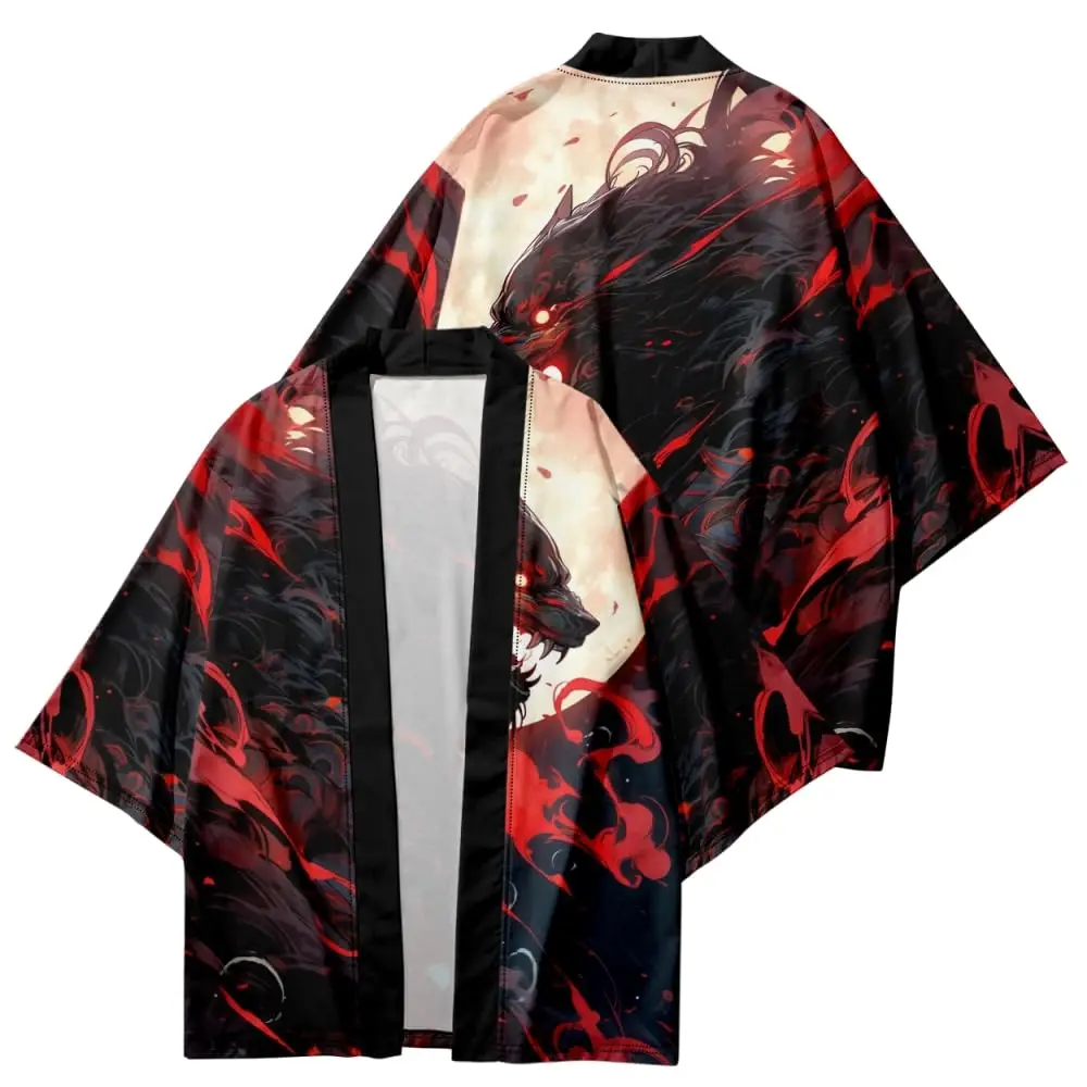 

Men's Fashion Japanese Summer Kimono Archdragon 3D Printed Japanese Traditional Beach Short-sleeved Shirts For Men And Women