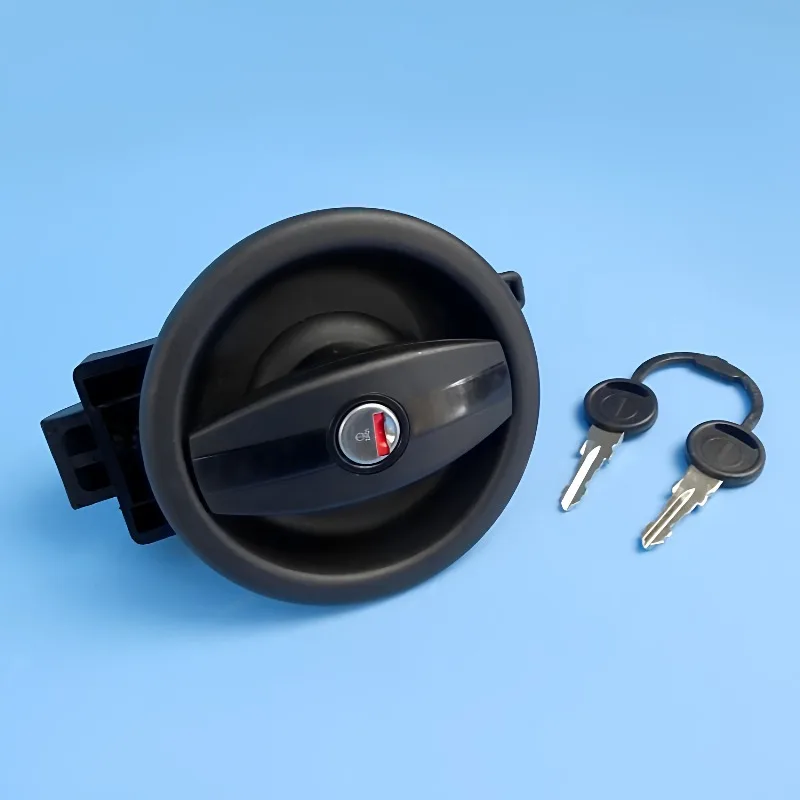 Round RV Toilet Bathroom Door Lock Twist Turn Privacy Latch Keyless Replacement for Camper Caravan Motorhome Boat
