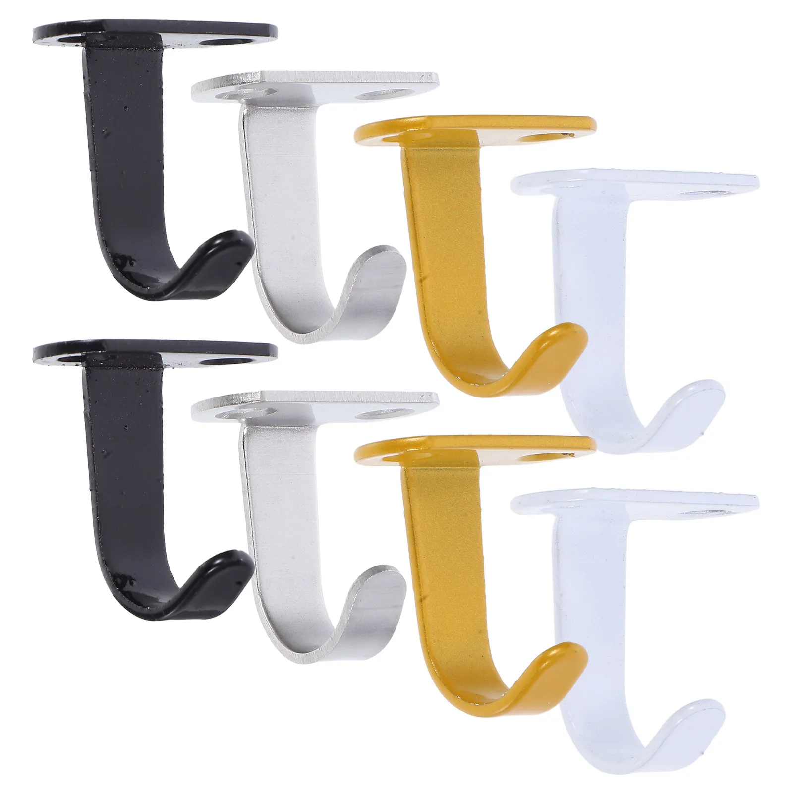 

8 Pcs Hooks Heavy Duty Wall Hanging Kitchen Iron Rustic Coats Towel Bathroom Mugs Pots Pans Garage Strong Load Capacity Easy