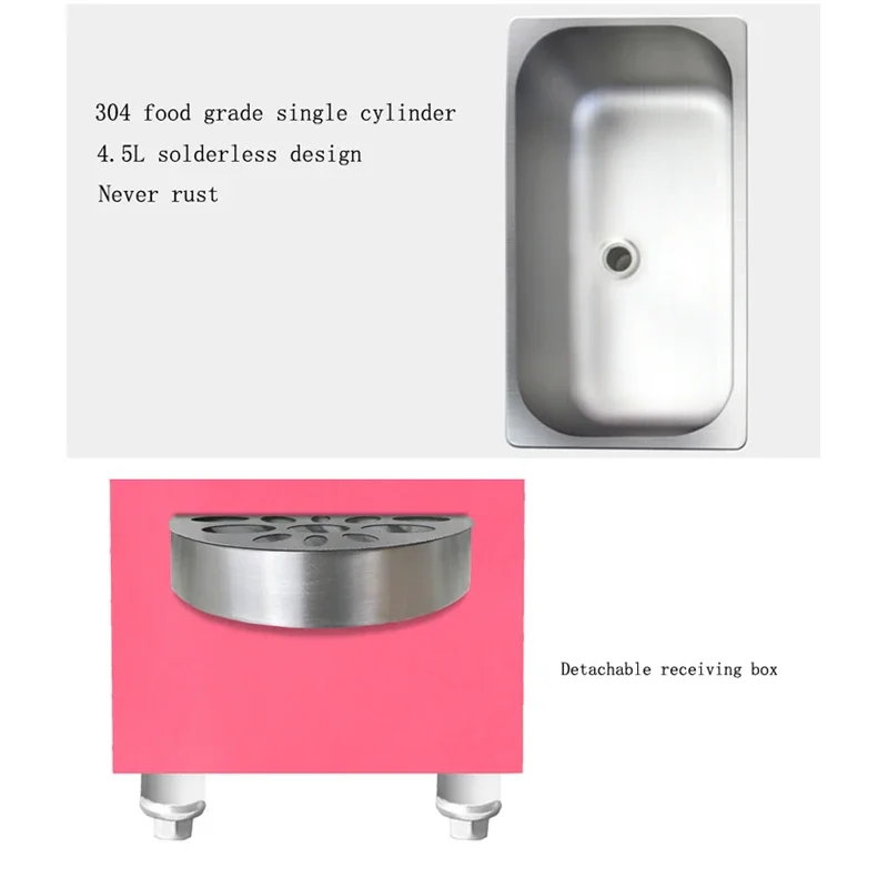 Soft Ice Cream Machine Commerciële Ijs Making Machine Zomer Snack Shop Cafe Desktop Ijs Maker