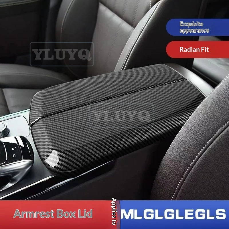 Decorative Cover Sticker for Center Console Armrest Panel, Interior Modification for Mercedes-Benz GLS400, GL450, GLE320, ML350