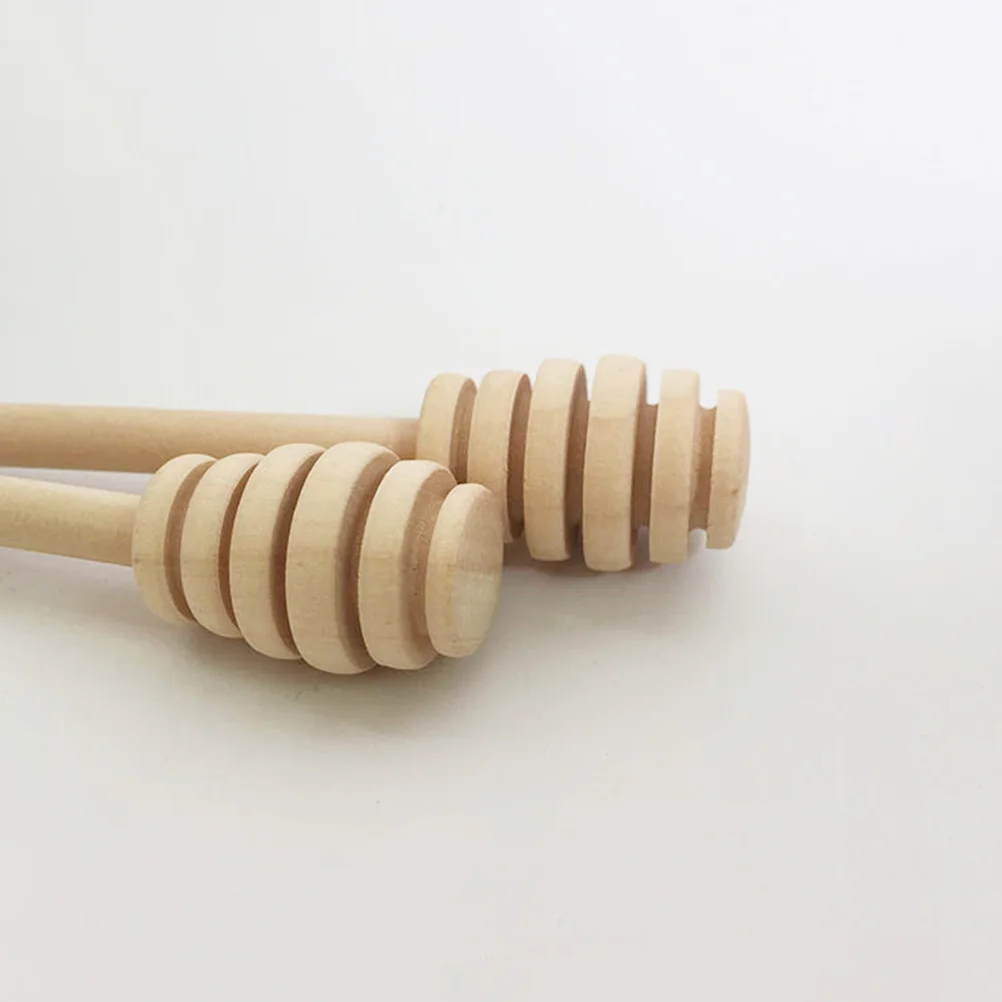 

12Pcs Honey Stirrer Wooden Dipper Sticks Large Groove Design Efficient Honey Jar Extractor Syrup Stirring Spoon for Kitchen