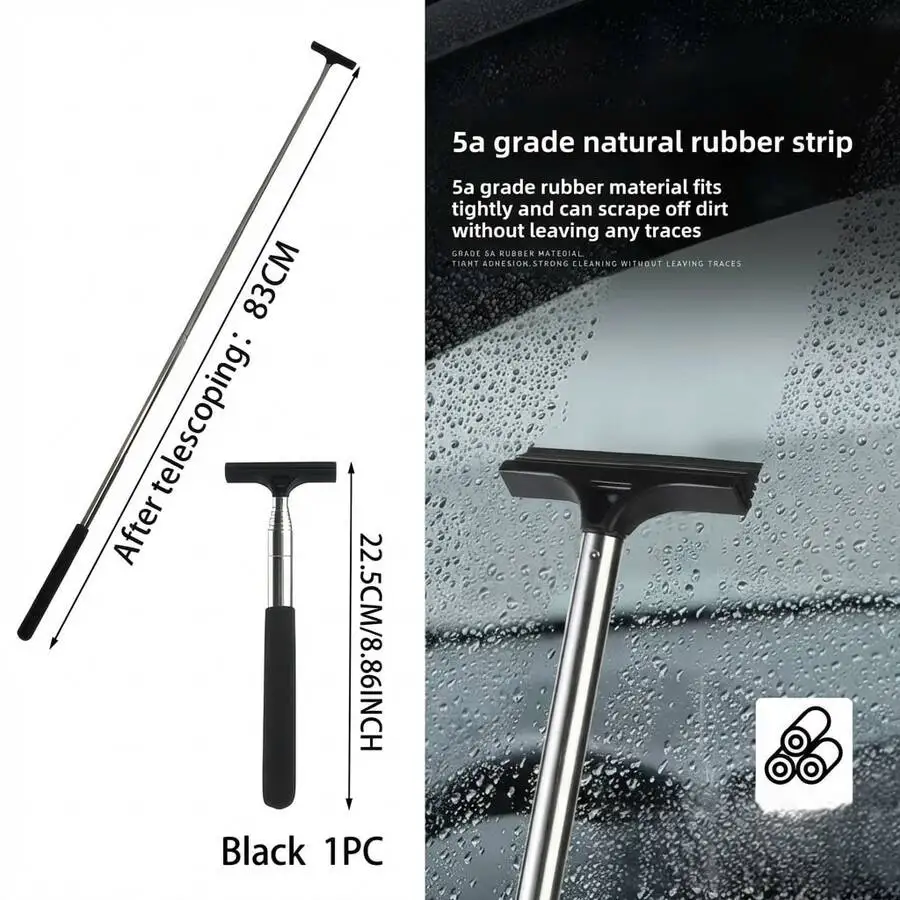 Car Mirror Water Wiper, Retractable Cleaning Tool For Rearview Mirror Rain Removal