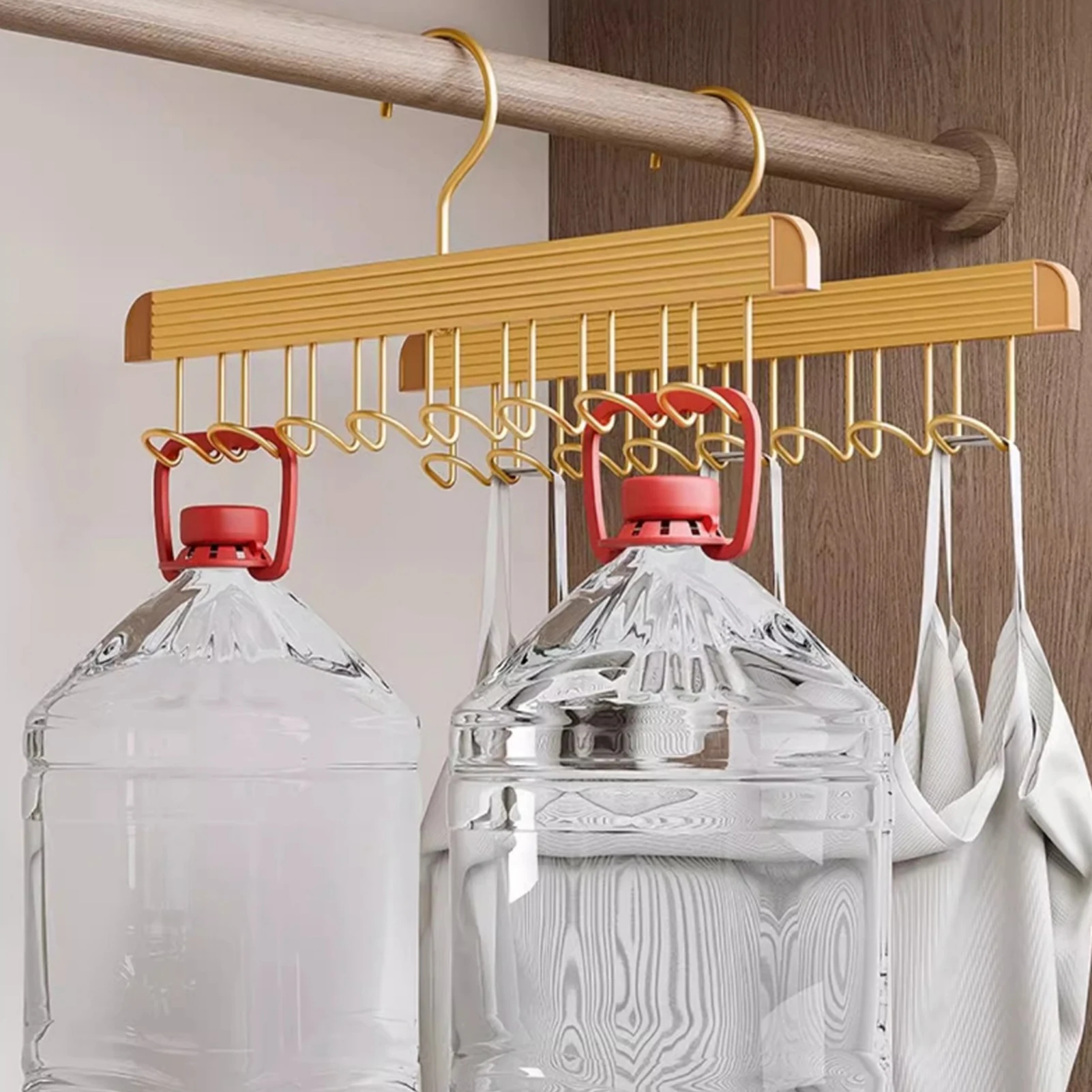 

8 hooks Hangers Aluminum Alloy Multi-Functional Clothes Hanger Light-Weight Metal Clothes Hanger for Scarf Towel Shawl Organizer