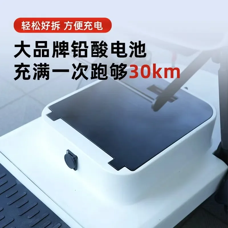 Foldable 4 Wheel Electric Scooter for Seniors Lightweight Smart Mobility Aid Portable Battery Powered Travel Moped