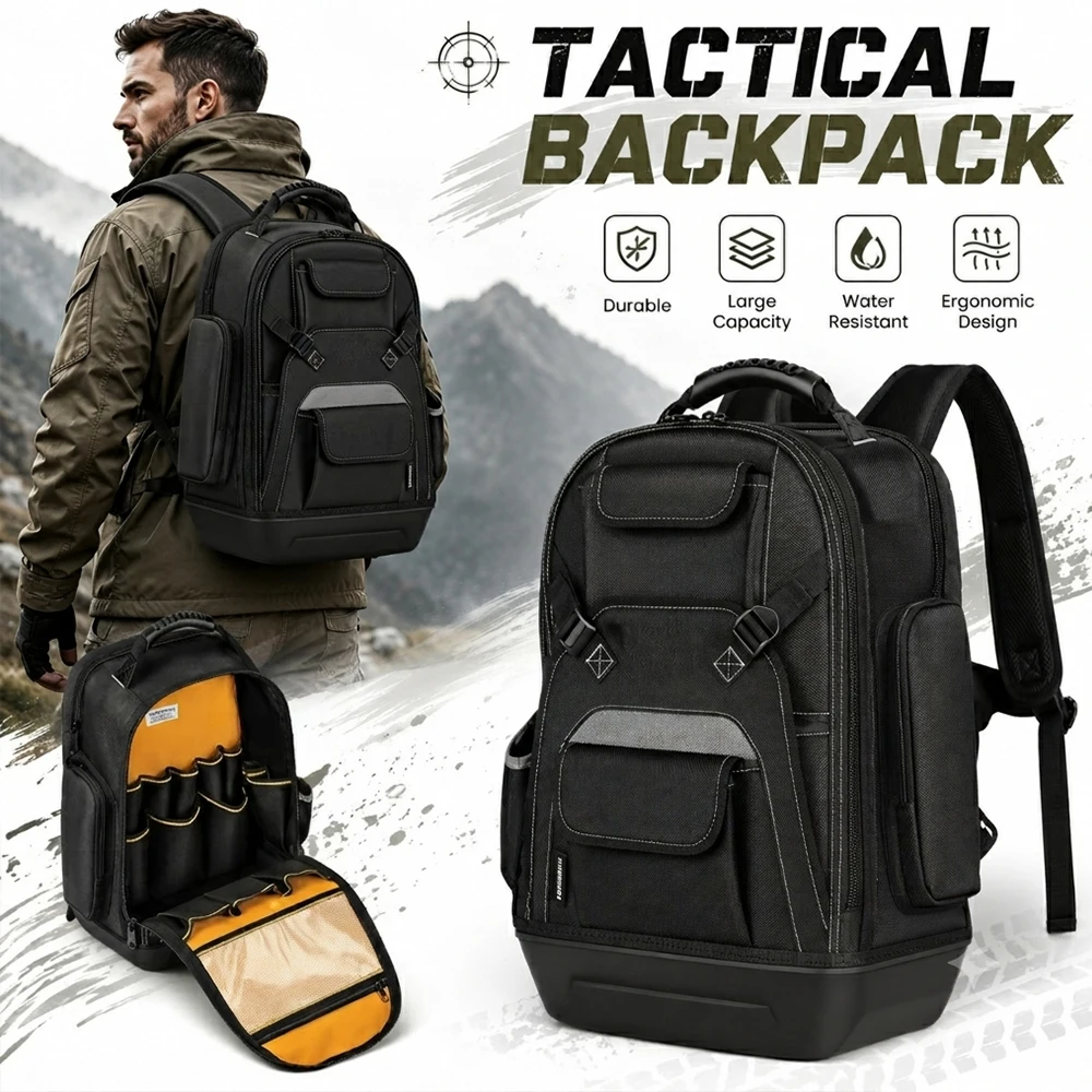 Tactical Military Backpack Waterproof Molle Tool Bag Large Capacity EDC Utility Repair Gear Pack Outdoor Hiking Combat Bag