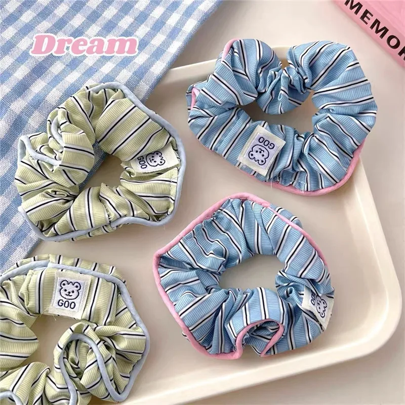 Koreanischer Modestil Niedliche Scrunchies Bonbonfarben Haargummis für Dutt-Frisuren Haaraccessoires für Frauen Kopfschmuck