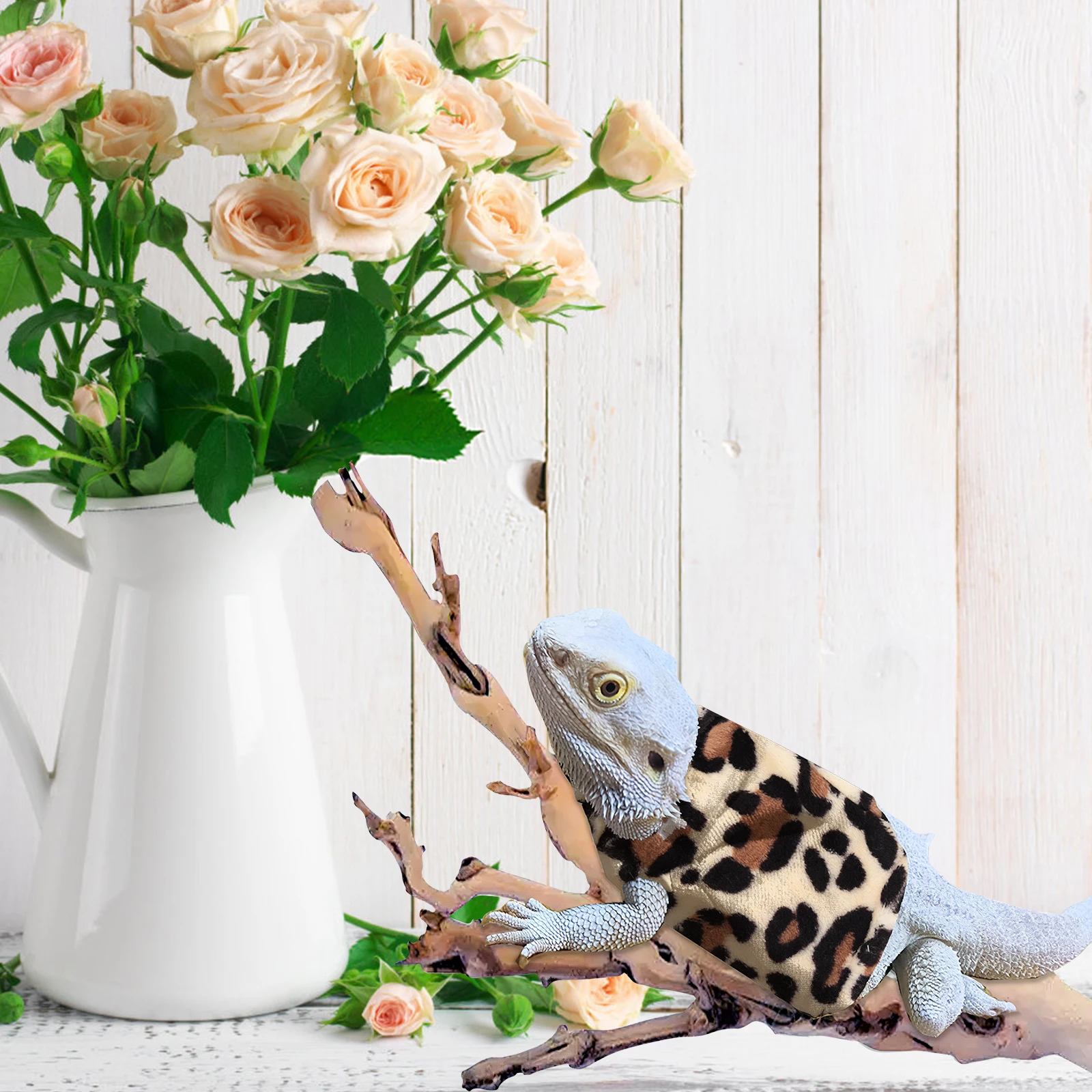 

Lizard Clothes Lightweight Warm Outfit For Small Pets Smooth No Scratch Design Outdoor Reptile Costume Bearded Dragon