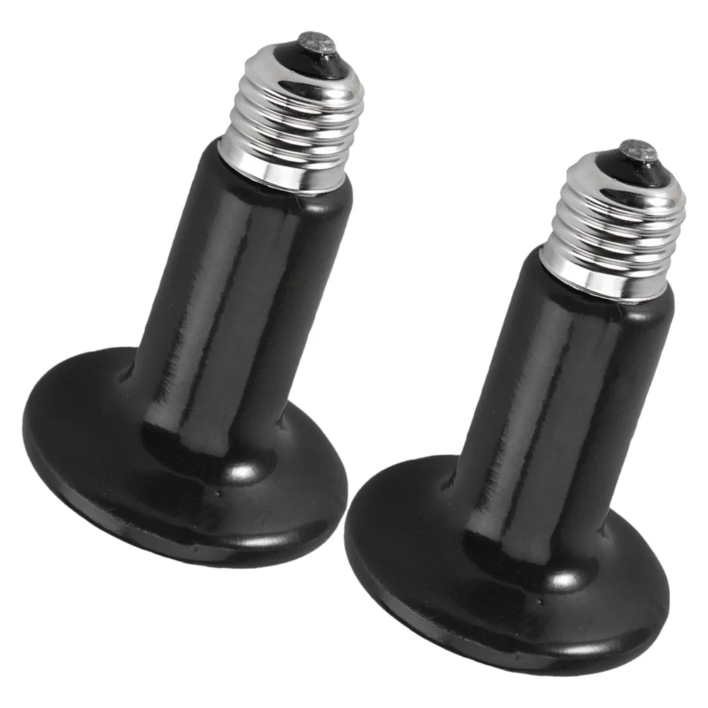 

2Pcs Reptile Heating Bulb Ceramic Heat Lamp Safe Energyefficient Overheat Protection for Snakes Lizards Tortoises