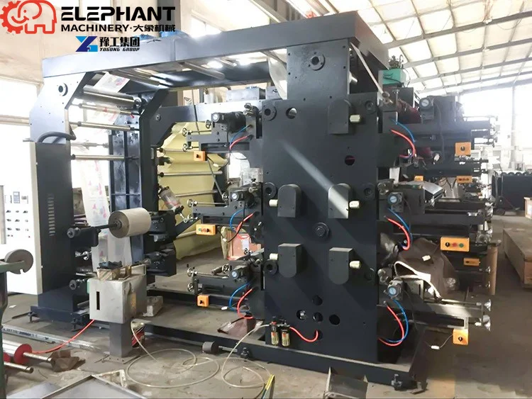 Multifunctional Full Automatic High Speed Sticker Label Flexo Printing Machine For 4-12 Colors