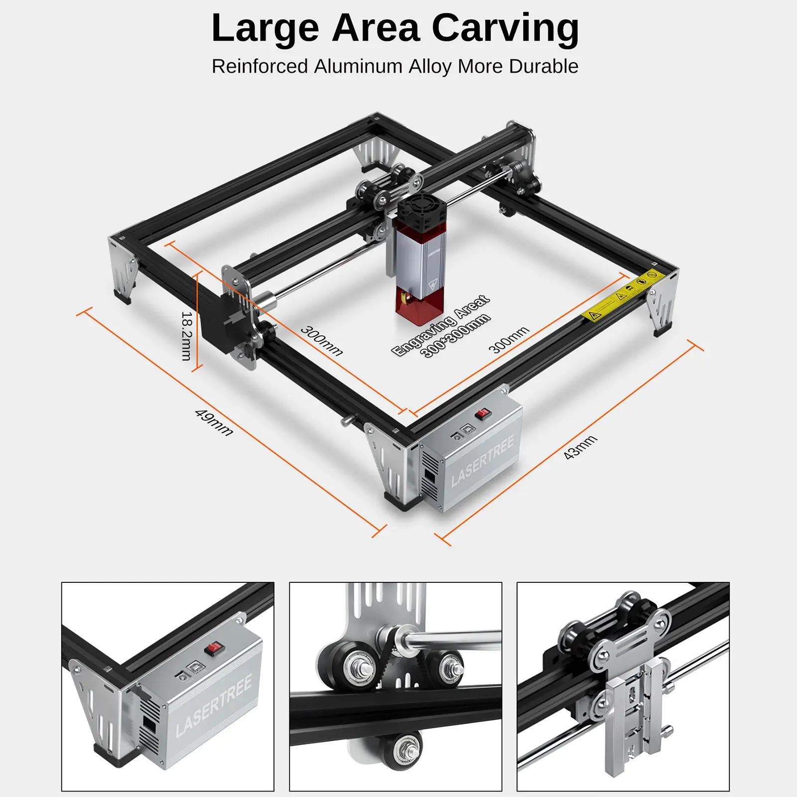 Laser Tree LT-K1 Laser Engraver Machine  With 10W Laser Head TTL Blue Light Cnc Engraving Cutting Machine Tools