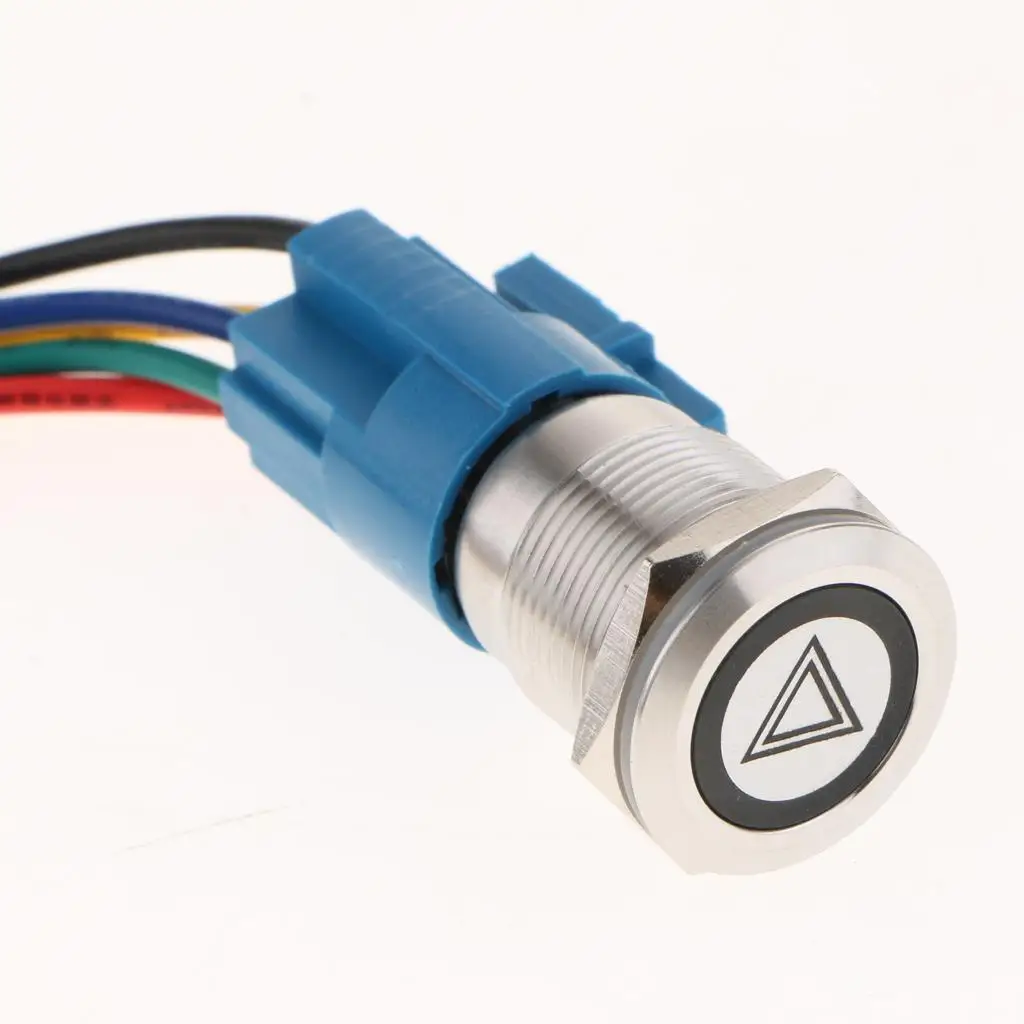 LED Voltage Hazard Warning Light Switch Flash Light Switch, LED Voltage: 12V