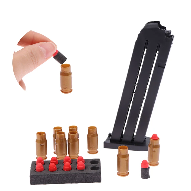 Balle souple pour pistolet jouet Glock/M1911/UPS/Desert Eagle, petite balle souple de 7mm, Clip de cartouche, accessoires pour pistolet d'éjection