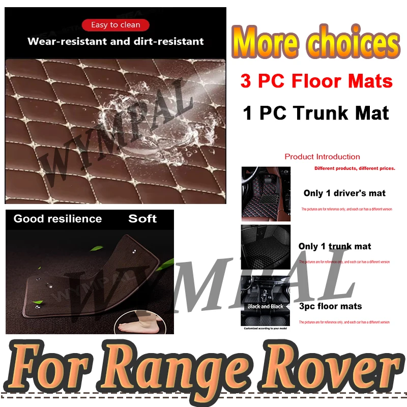 

Luxury Car Floor Mats For Range Rover Evoque 2018 2017 2016 2015 Auto Accessories Carpets Replacement Waterproof Accessories