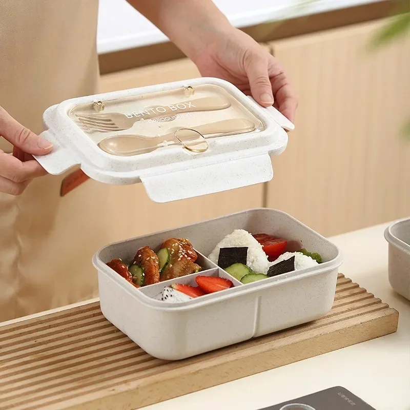 Lunch Box Tableware Set Girls' light food weight loss separated Microwave Oven lunch box students school office Bento Box