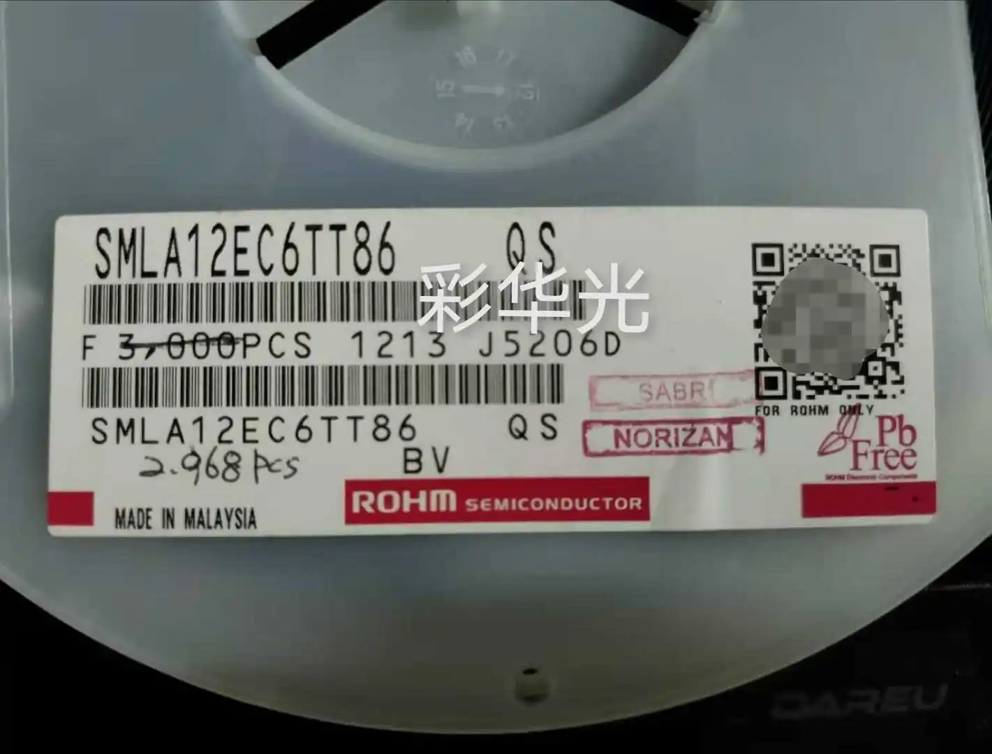

50 шт./SMLA12EC6TT86 LED 0603 Боковой зеленый изумрудно-зеленый, светодиодный дисплей с подсветкой