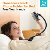 Eary Gooseneck Phone Holder For Recording Video Filming Vlog With Flexible Multi-Angle Adjustable Hands Free Lazy Clip Bracket