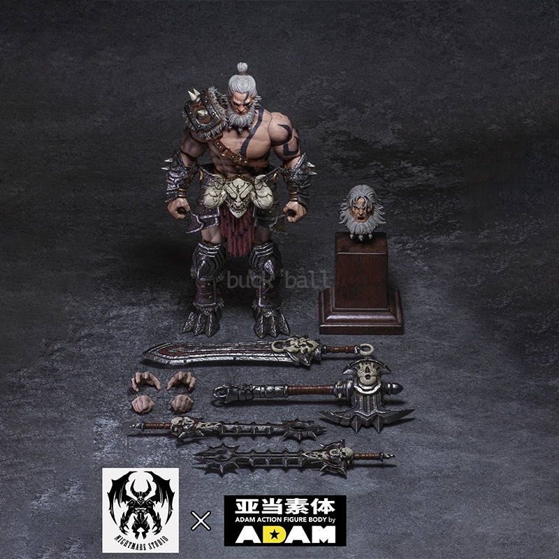 Nightmare Studio Barbarian Anime Figure Adam Action Figures D20 1/12 Movable Adam Elemental Body Figurine Model Statue Toys Gift