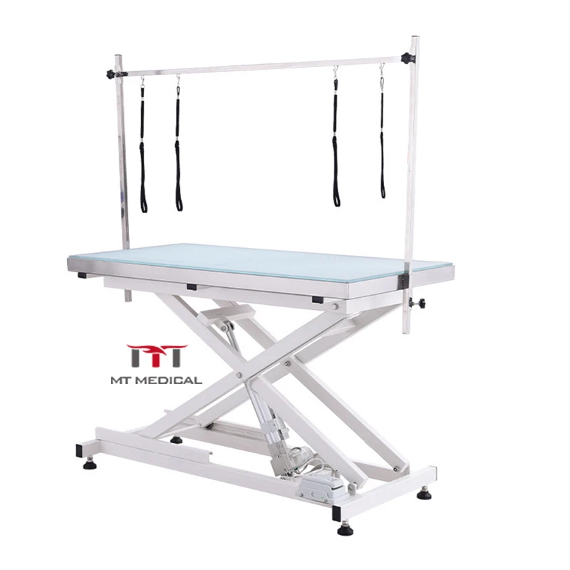 

MT Medical Electric Lifting Pet Surgical Table/Grooming Table with LED Light Grooming Operation Table